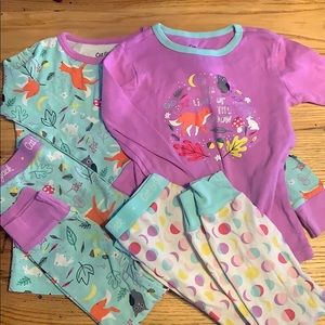 4t girls woodland pjs 🦉🦊